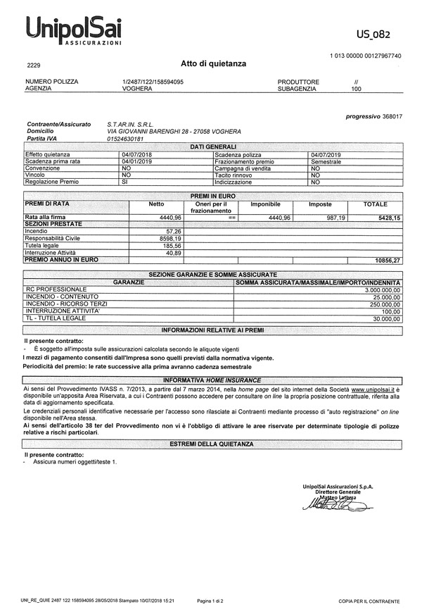 Assicurazione RC Unipol